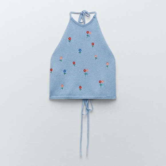 Zara Halter Knit Top - Picture 6 of 8